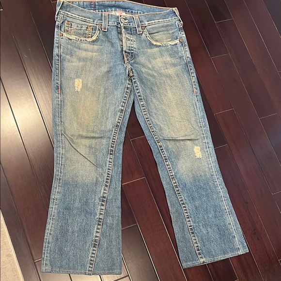 True Religion Other - True religion men’s sz 34 washed ripped jeans